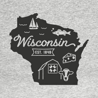 Wisconsin State Graphic T-Shirt